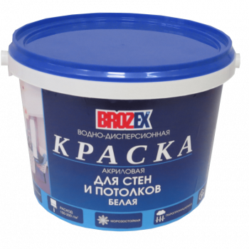 Краска для стен и потолков водно-дисперсионная - Строительные материалы